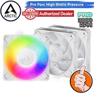 [CoolBlasterThai] ARCTIC P12 PRO A-RGB PST WHITE (size 120 mm.) X3 Value Pack PC Fan Case ประกัน 6 ป