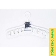Kokubo 8-clip drying hanger 42cm - white