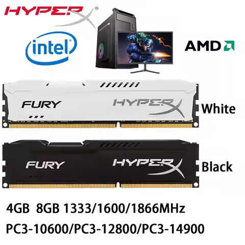 HYPERX Desktop RAM DDR3 8GB 16GB 4GB 1600 1333 1866MHz Memory DIMM 1.5V 240Pin PC3-12800 14900 10600