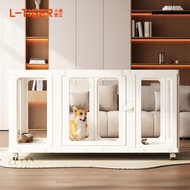 Movable Pet Fence Height 60CM Transparent Dog Fence Indoor Fence Household Small Dog Resin Dog Cage