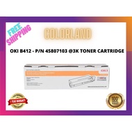 OKI B412 - P/N 45807103 BLACK TONER CARTRIDGE @3K - B412/432/512/472/492