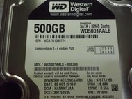 WD硬碟 500G  黑標企業級  型號: WD5001AALS-00E3A0