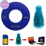 Alittlesetrtop USB SIM Card Reader Copy/Cloner Kit SIM Card Reader GSM CDMA SMS Baup + CD SG