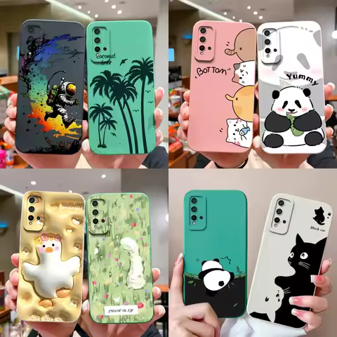 Case For Huawei Nova 5T Cover For Huawei Nova 6 Nova 7 Cartoon Bumper For Nova 5 T Nova6 Nova7 Soft 