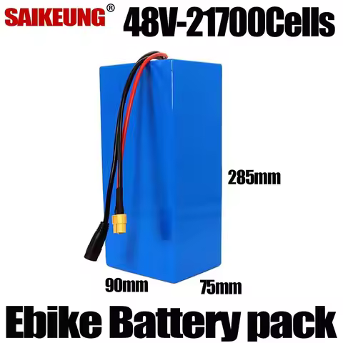 Ebike 21700 Battery for Electric Bike 48v 45 50 60 Ah Cham Rideri 20 25 30 35 40 45ah 250w-3000w 100