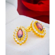 Earrings Zircon emas bangkok cop 916 Anting2 subang permata
