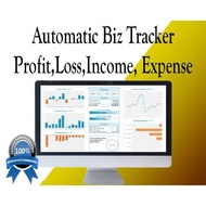 Akaun Perniagaan Untung & Rugi Perbelanjaan & Pendapatan Automatik Excel Templates