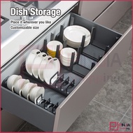 Plate Organiser Bowl Holder Dish Rack Kitchen Drawer Organiser Cabinet Organizer