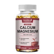 Mulittea Canxi 1000mg magiê 400mg kẽm 25mg vitamin D3 600iu thúc đẩy sức khỏe của xương cơ bắp và hệ