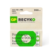 GP超霸綠再3A充電電池950mAh(4粒裝)GPRHC103E044