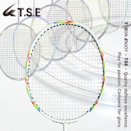 TSE Badminton Racket Carbon Fiber Halo 100W 21-25LBS 85G 4U