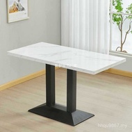 Light Light Food Rectangular Noodle Shop Fast Food Breakfast Shop Burger Table Chair Table Barbecue 