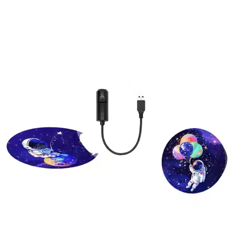 LED USB Projector Light 8pcs Planet Hearts Moon Astronauts Projection Patterns Ceiling Decorative Ni