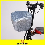 [Perfeclan1] Bike Front Basket Cover Basket Rain Cover for Tricycles Adult Bikes