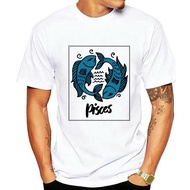Pisces Zodiac Astrology Tarot Star Sign Symbol 100% Cotton T-Shirt