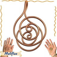 MELIFLUO Copper Palm Ring, Adjustable Portable Spiral Palm Ring,  Jewelry Accessories Handmade Reiki