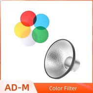 Godox AD-M Standard Reflector Beauty Dish with 5 Color Filters Soft Diffuser for Godox AD200 AD200Pr