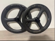 ODIN Carbon 3spokes 16”349 三柱碟剎碳纖輪組 36T 星棘輪花鼓 (超順版)(陶瓷版) !!!預訂即送Schwalbe Kojak外呔*2+KENDA 美 咀內胎*2!!!