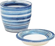 Hatsuyama Kiln YH-272-11 Buckwheat Inogui, Blue, 3.1 x 2.8 inches (8 x 7 cm), Rough Land Uzuzu, Buck