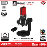 SIGNO E-Sport Professional Condenser 2.4G Wireless Microphone MARROX รุ่น MP-708 (ไมค์โครโฟน ไร้สาย)