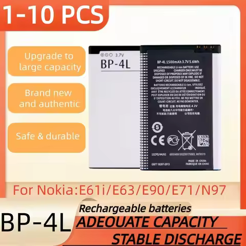 3.7V 1500mAh,BP-4L rechargeable battery suitable for Nokia E61i/E63/E90/E71/N97 mobile phone battery