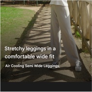 [ANDAR]  Air Cooling Semi-Wide Leggings, Short / 3color