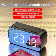 Clock Bluetooth Speaker Small Household Alarm Clock Outdoor Portable Card Audio Radio