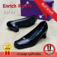 🚚ส่งเร็ว🚛ส่งด่วน👟สินค้าใหม่✨รองเท้าคัชชูหญิง (นักศึกษา) Enrich Piners รุ่น 63F29 ส้นสูง 2 นิ้ว สวม ทน สวมใสสบายเท้า