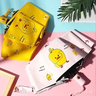 SG.Small Yellow Duck Umbrella Dual-Use Folding Umbrella UV Protection Umbrella Reinforced Thickened 