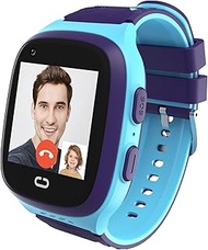 Kids GPS Tracker Watch 4G Smart Watch for Kids Boys 3-15 Year with GPS Tracker, Call, Voice &amp; Video Chat, Alarm, Pedometer, Camera, SOS, Touch Screen, Birthday Gifts for Kids(Excluding SIM Card)