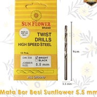MATA SUNFLOWER 5.5MM IRON DRILL BIT - Sunflower Light Steel Iron Drill Bit Size 5.5MM