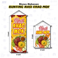 ✨READY DESIGN✨ BUNTING NASI KHAOMOK- PENIAGA KEDAI / GERAI / MAKANAN / KHEMAH / PASAR MALAM / BAZAAR