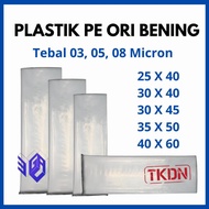 ORI PE Plastic Bag 25 X 40 | 30 X 40 | 30 X 45 | 35 X 50 | 40 X 60 | Thickness 03, 05, 08 Ice Plasti