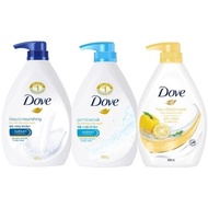 Dove Beauty Nourishing Body Wash 1000ml + Gentle Scrub Body Wash 1000ml + Yuzu Body Wash 1000ml