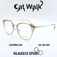 Cat Walk S22986 Eyeglass Frames (Clear Brown) 52-20-145