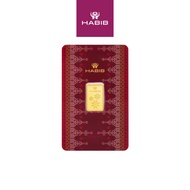 HABIB 2.5g 999.9 Gold Bar (Songket) - Manufactured By LBMA Goods Delivery Refiner