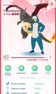 Pokémon Go 等級63 帳號