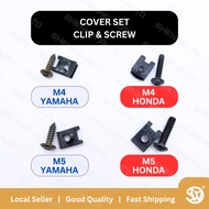 (1 Pc) Coverset Skru Clip M5 M4 YAMAHA HONDA Screw Clip