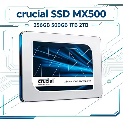 High Stability Crucial MX500 2.5" SATA SSD 240GB-2TB 3D NAND Drive Laptop Desktop Gaming PC Hardware