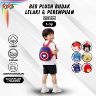 22cm 1-3 Thn  Beg Bayi Taska  Perempuan Lelaki Superman Batman Ironman Captain America  Bag untuk Ka