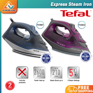 [ NEW MODEL ] Tefal Steam iron Express Steam 2600W (FV2843 / FV2887) (210g Steam Iron/ Iron Baju/ Se