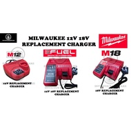 MILWAUKEE M12 M18 FUEL 12V 18V REPLACEMENT BATTERY CHARGER M12-18C M12-18FC CHPX-502C CAG100X FPD-0 