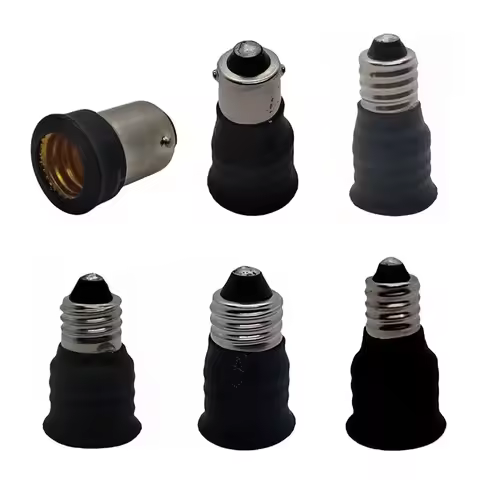 BA15D BA9S E10 TO E12 E14 Lamp Bulb Socket Base Holder Converter Fireproof Light Conversion Adapter