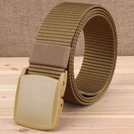 Sabuk Anti Metal Detektor Gesper Tali Kanvas Nylon Ikat Pinggang Anti X-Ray Belt