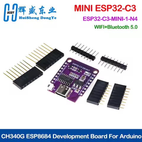 ESP32-C3 Wemos D1 Mini ESP8266 ESP32 ESP32-C3-MINI-1-N4 Serial WIFI+Bluetooth CH340G ESP8684 Develop