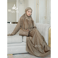 ALLUNA - Kayza Series Mukena Dewasa Terusan Motif Santorini Silk Traveling