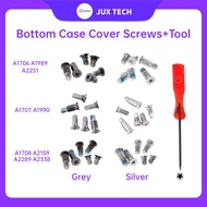 A1706 A1989 A2251 A1707 A1990 A1708 A2159 A2289 A2338 Bottom Shell Back Cover Nameplate Screw+Screwd