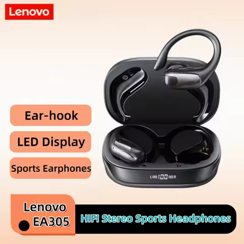 Lenovo EA305 Earphones OWS Bluetooth Wireless Earbuds 14.2mm Driver,LED Digital Display,Panoramic So