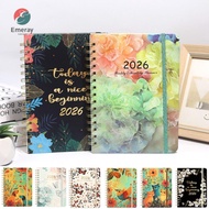 EMERAY 2026 Planner, A5 Agenda Calendar 2026, Monthly Tabs Weekly and Monthly Jan.2026 - Dec.2026 Co