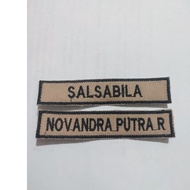 Custom Embroidery Name Bet Computer Embroidery ELITE B 182 Neat Stitching Size 1.8x8.5cm Uniform Att